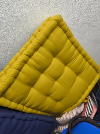 4 cojines  60x80x10 Azul para Sofá Palet