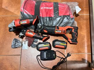 Lote Herramientas Stayer: Amoladora, Sierra y Mult