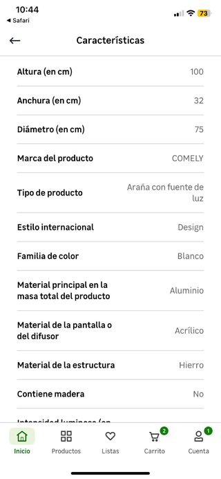 COMELY Lámpara Colgante LED Moderna