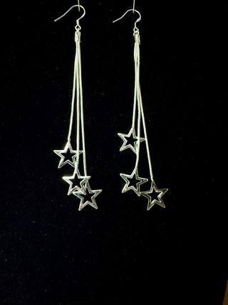 Pendientes de plata con estrellas