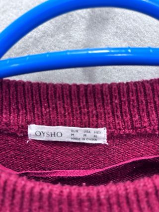 Jersey Navideño Oysho Rojo Talla M