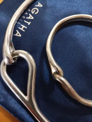 Conjunto Agatha Paris Collar y Pulsera Plata