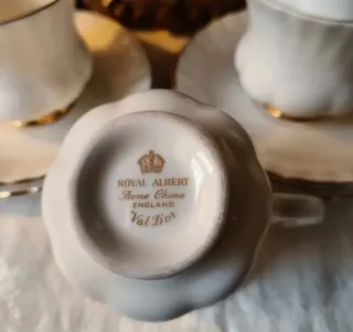 Set 4 Tazze caffè Royal Albert Val d'Or
