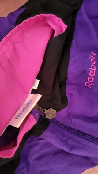 Chaqueta Reebok años 90 Morado/Negro