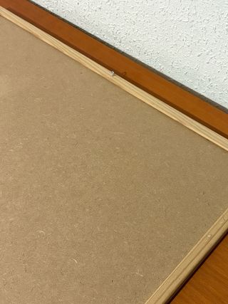 Pizarra blanca con marco de madera