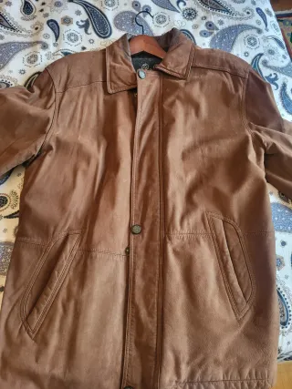 Chaquetón caballero ante y piel