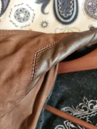 Chaquetón caballero ante y piel