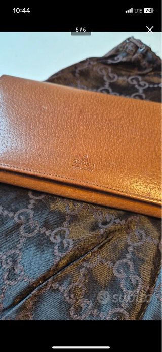 Portafoglio Gucci marrone