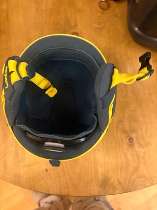 Casco niño esquí amarillo