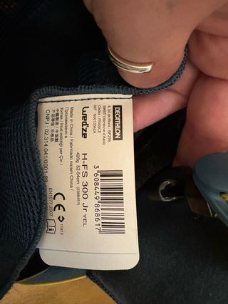 Casco niño esquí amarillo