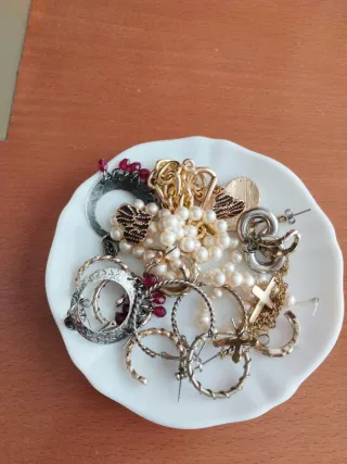 Conjunto Joyas Vintage Oro y Plata