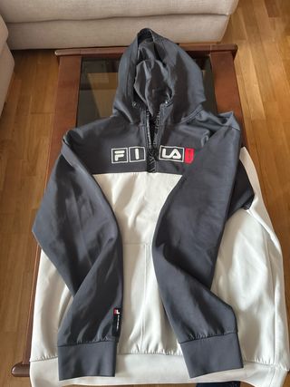 Sudadera Fila con capucha bicolor