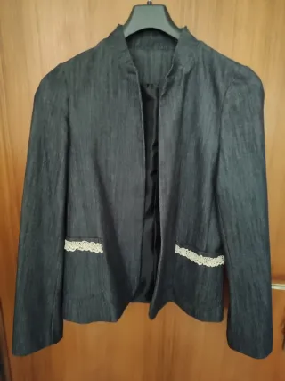 Giacca elegante donna grigia taglia L