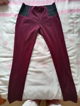 Leggings Tiro Alto Granate Talla 38