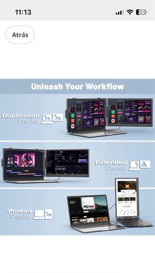 Monitor Portátil 14” FHD 1080P IPS •PRECINTADO•