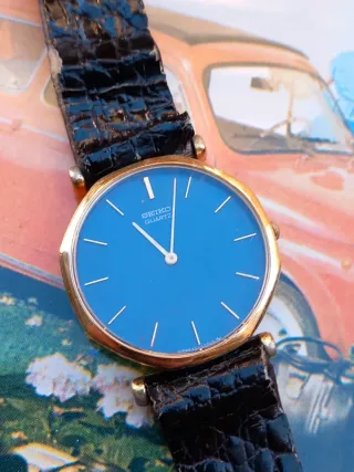 Seiko Quartz Blu 43-0750R Vintage Anni '80/'90