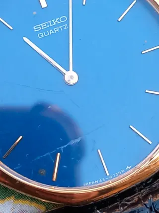 Seiko Quartz Blu 43-0750R Vintage Anni '80/'90