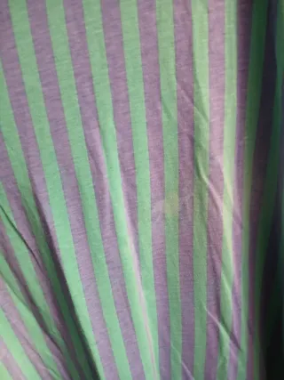 Camisón rayas verde y morado