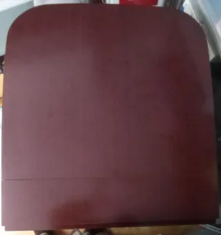 Tavolo pieghevole in legno di formica marrone