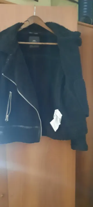 Chaqueta Zara Ante Negra Talla M