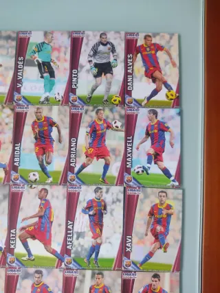 Fichas FC Barcelona Liga Mundicromo 2012