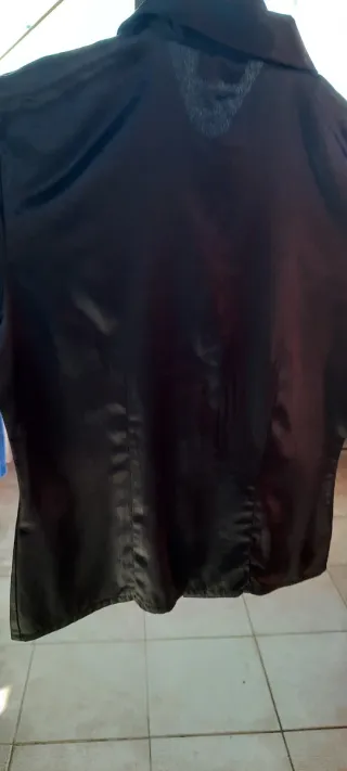 Camicia nera con zip New Look