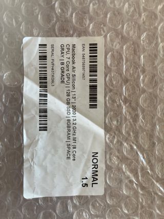 MacBook Air M1 13” 3.2 GHz. 128 GB 100% batería.