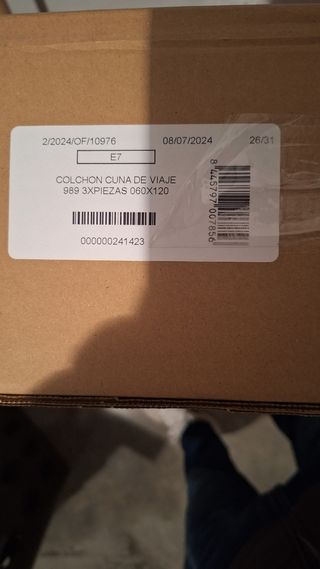 Cuna de viaje gris P9001