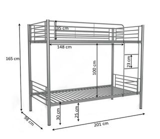 OFERTÓN - HERMOSA LITERA INDIVIDUAL SIN COLCHONES