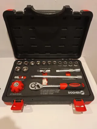 Juego carraca 1/2 Doher, vaso desde 10mm a 22mm.