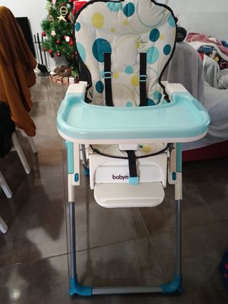 Trona Babybjörn azul y beige