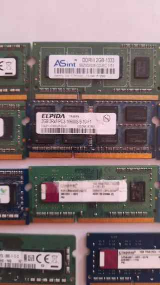 Lote Memoria RAM Portátil DDR3