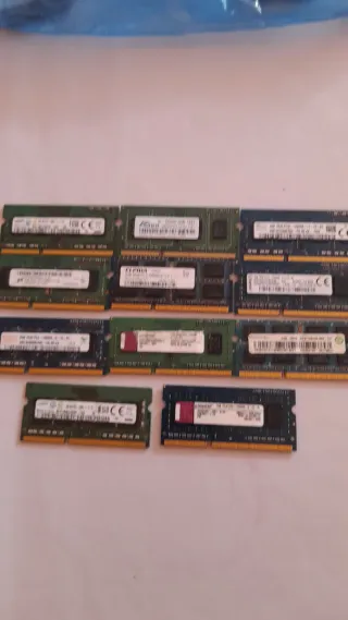 Lote Memoria RAM Portátil DDR3
