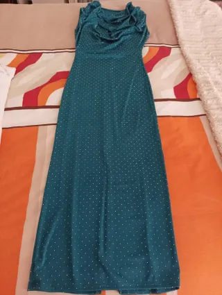 Vestido fiesta largo talla S/36-38