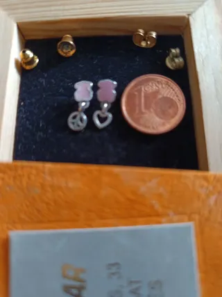 Pendientes Tous Osito Corazón y Paz