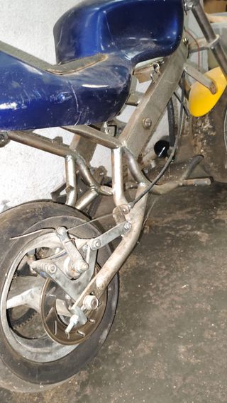 Mini Moto Chasis y Carrocería Azul