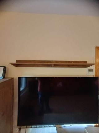 Mueble TV Nogal Cera y Estante