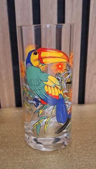 Set 6 Vasos Tucán Cristal y Cubitera