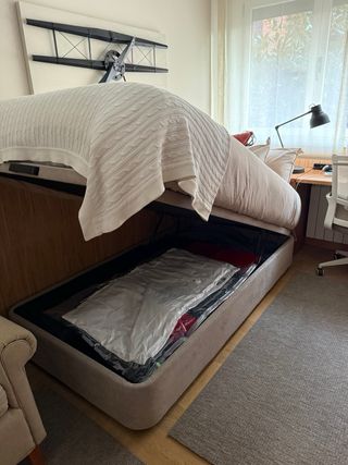 Cama con canapé y colchón