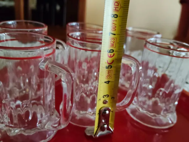 Juego 6 Vasos de chupito con asa