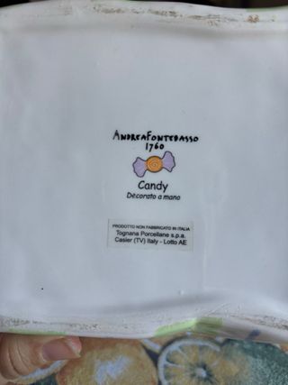 Biscottiera Goody Bag in ceramica