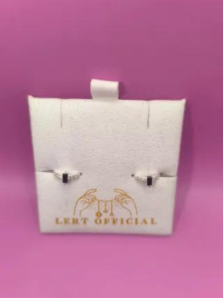 Pendientes Plata 925 Negro