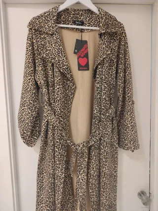 Abrigo Animal Print Animosa Talla L