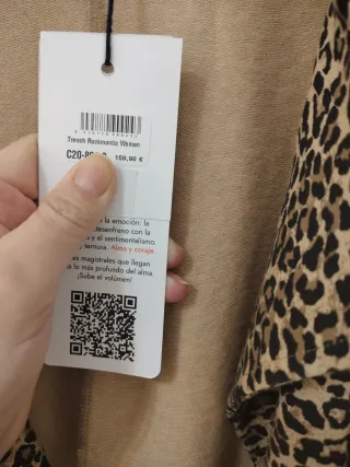 Abrigo Animal Print Animosa Talla L