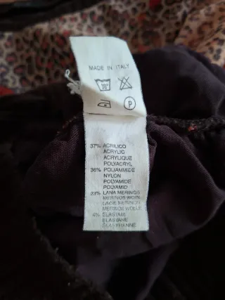 Maglia donna animalier marrone e rossa