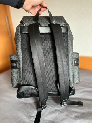 Mochila Michael Kors Cooper Negra/Gris Nueva