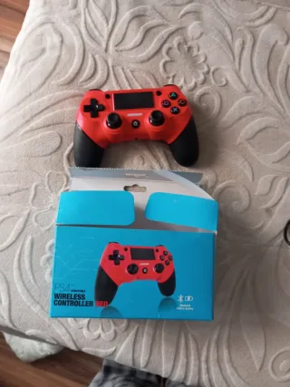 Mando PS4 Bluetooth Rojo
