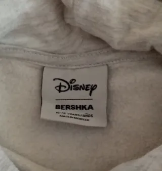 Sudadera niña Stitch Bershka gris