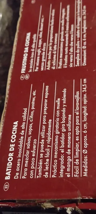 Batidora manual de cocina