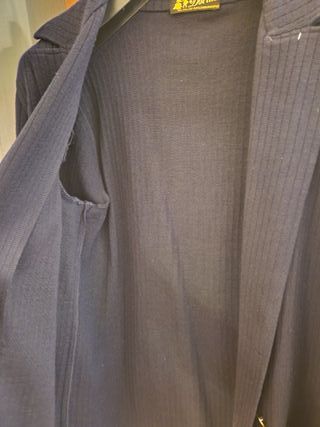 Giacca doppiopetto Dorina blu taglia unica